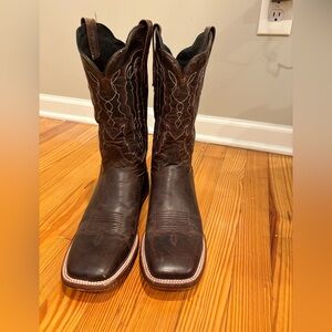 J.B. Dillon Dark Brown Leather Cowboy Boots size 10.5 men